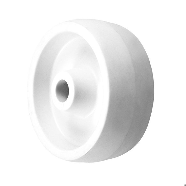 Durastar Wheel; 5X2 Polyolefin (White); 3/4" Plain Bore 520PO88E